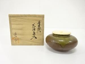 丹波焼　市野信水造　大海茶入